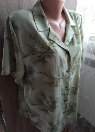 Женская одежда/ блузка рубашка 💚 56/58 размер #2 фото