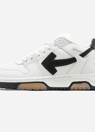 Мужские кожаные кроссовки off-white white5 фото