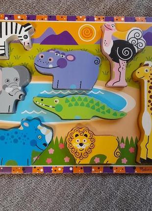 Пазлы рамка melissa and doug сафарі