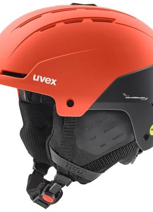 Шолом uvex stance mips fierce red black matt розмір 54-58