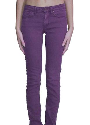 Джинси h&m divided distressed purple jeans red concept w30 l32