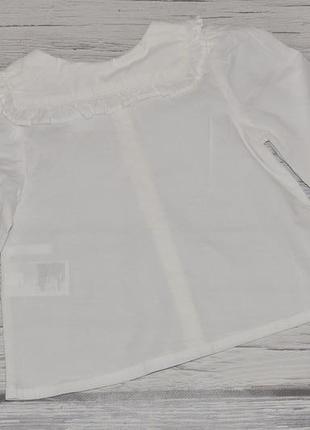 1-2 года 92 см h&amp;m новая рубашка блуза блузка с воротником для модниц легкая натуральная7 фото