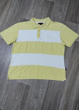 Мужская футболка / pierre cardin / поло / жёлтая футболка / мужская одежда / чоловічий одяг /