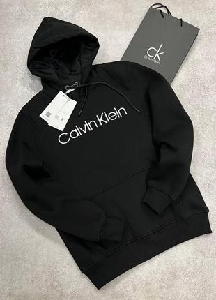Black and white calvin klein hoodie sale
