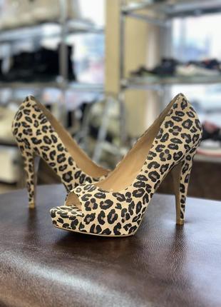 Mng animal print super sexy (& comfy!) pumps mango леопардові туфлі на каблуку хіт цього сезону2 фото