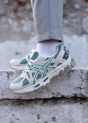 Camisola ASICS Fuji Trail manga comprida cinzento azulado
