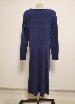 Шикарное брендовое трикотажное коттоновое платье длинный рукав5 фото
