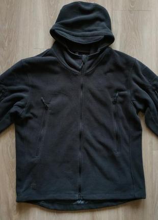 Тактическая куртка флисовая графит размер xl,2 фото