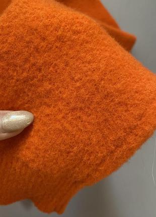 Яркий теплый свитерик оранжевого цвета пушистый свитер р.s6 фото