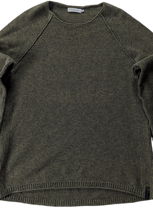 Calvin klein jeans вязаный пуловер милитари хаки