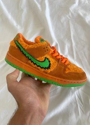 Кроссовки nike sb dunk х grateful dead orange