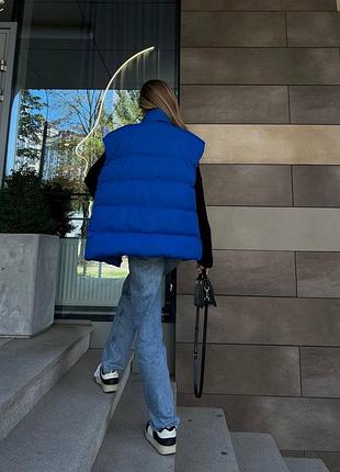 Жилетка оверсайз безрукавка тепла