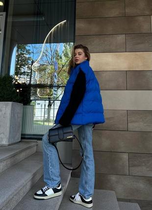 Жилетка оверсайз безрукавка тепла