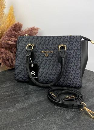 Стильна жіноча сумка michael kors  темно синього коліру на плече чудово підійде на роботу під діловий образ корс4 фото