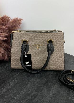 Классическая сумка michael kors  люкс качества на два отделение корс8 фото