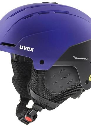 Шолом uvex stance mips purple bash black matt розмір eu-54-58