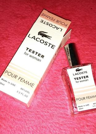 Lacoste pour femme tester for women, lacoste тестер, духи lacoste1 фото