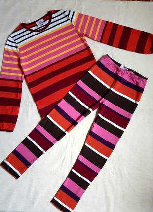 Домашній костюм піжама в смужку "topolino" німеччина на 8 років (128см)