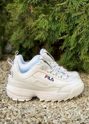 Fila disruptor ii white  женские кроссовки фила2 фото