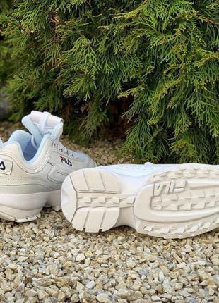 Fila disruptor ii white  женские кроссовки фила3 фото