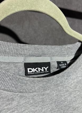 Мужской серый свитшот dkny кофта donna karan xl/хл4 фото