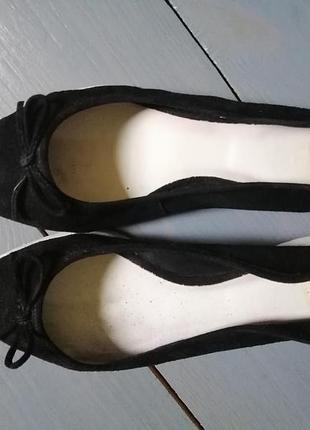 Замшевые балетки bata