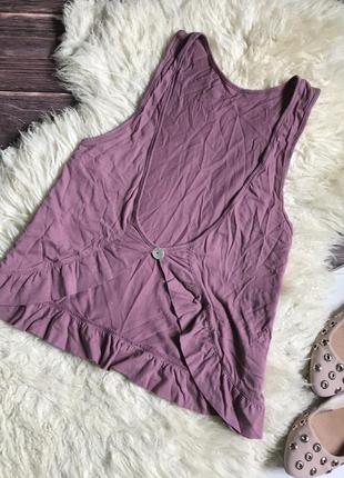 Майка топ с рюшами
