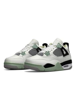 Женские кроссовки air jordan 4 retro seafoam white