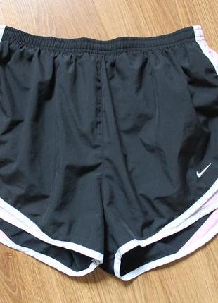 Беговые спорт шорты с подкладом nike women's dri-fit tempo running shorts black 2