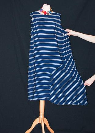 Батал 20 платье сарафан с асимметричным низом свободное легкое1 фото