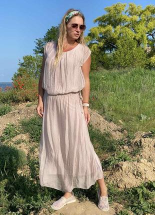 Шикарне ошатне літнє плаття італія шовк