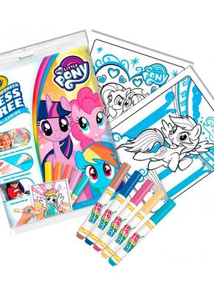 Книга-розмальовка crayola color wonder my little pony з фломастерами 75-23981 фото