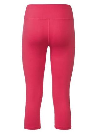 Спортивные леггинсы с быстросохнущей ткани для женщины crivit 371729 розовый2 фото