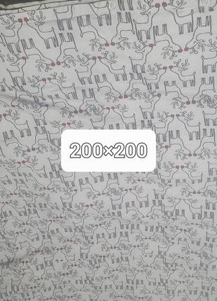 Фланелевая пододеяльник 200×200