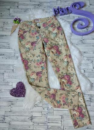 Джинсовые штаны mudd женские с цветами