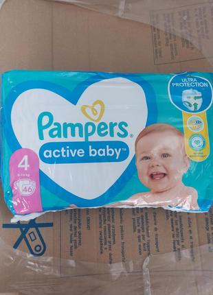 Подгузники pampers active baby 4 из польщи