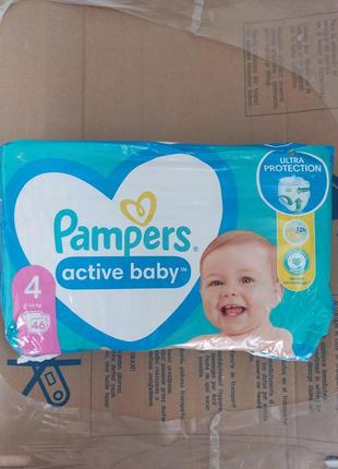 Подгузники pampers active baby 4 из польщи3 фото