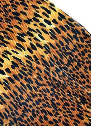 Вільне плаття плісе з леопардовим принтом asos6 фото
