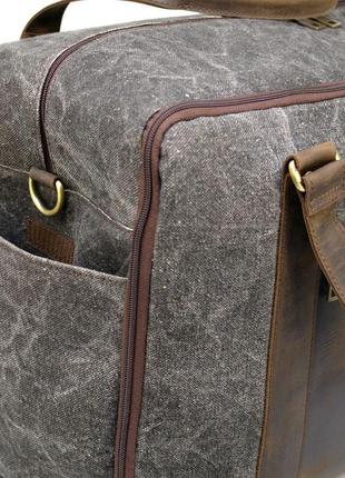 Дорожная комбинированая сумка canvas и crazy horse rg-3032-4lx бренда tarwa7 фото