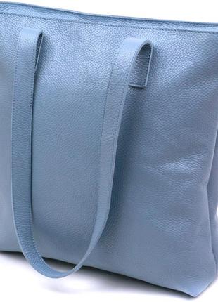 Сучасна жіноча сумка-шопер shvigel 16361 блакитний