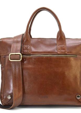 Кожаная мужская сумка цвета хеннесси tarwa gb-7120-3md4 фото