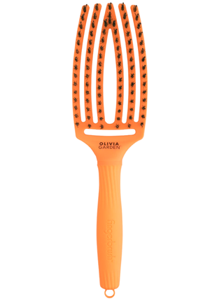 Щетка для волос комбинированная olivia garden finger brush combo medium nineties juicy orange
