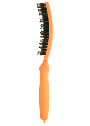 Щітка для волосся комбінована olivia garden finger brush combo medium nineties juicy orange2 фото