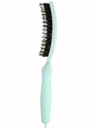 Щетка для волос комбинированная olivia garden finger brush combo medium nineties fizzy mint (green)3 фото