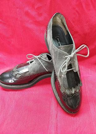Туфли лаковые броги paul green