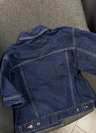 Крутая оригинальная оверсайз джинсовая куртка armani exchange8 фото