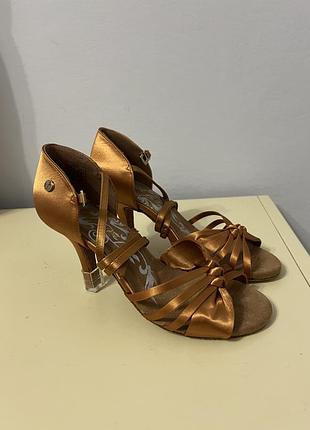 Латина танцевальные туфли 8см каблук