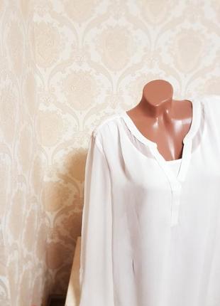 Легкая шифоновая блуза на натуральной подкладке4 фото