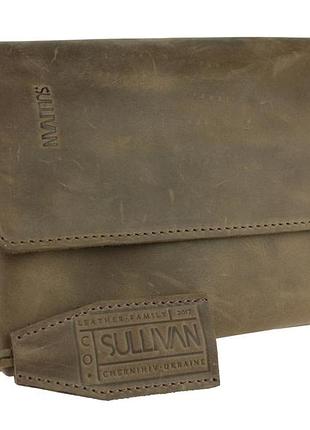 Сумка мужская маленькая барсетка клатч sullivan m7(32) оливковая
