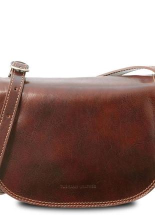 Женская кожаная сумка tuscany leather isabella tl9031 (коричневый)